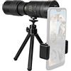 MODGAL Telescopio portatile | Telescopio 4K 30 volte più vicino per adulti astronomia visione notturna - Telescopio esterno BAK4 lente prisma 3D giroscopio 10-300 x 40 mm per telefoni da campeggio Modgal