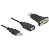 Delock Adattatore USB 2.0 tipo A a 1 connettore seriale RS-232 D-Sub 9 pin