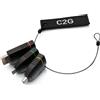 C2G Anello adattatore HDMI 4K universale con DisplayPort, Mini DisplayPort e USB-C con codice colore