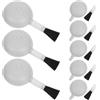 Cabilock Set Pulizia Pennello e Soffiatore 8 Pezzi Abs Bianco | Design 2 in 1 Spazzola Staccabile, per Ottiche ed Elettronica, Facile da Riporre