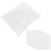 KONTONTY Panni in Microfibra per Lenti 15x15cm, 100 Pezzi Bianco | Tessuto Superfine, Pulizia Impronte, per Strumenti Ottici e Accessori Fotografici