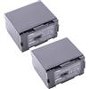 vhbw 2x batteria compatibile con Hitachi PV-DV600, PV-DV600K, PV-DV700, PV-DV710 videocamera camcorder (3200mAh, 7,2V, Li-Ion)