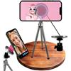 TronicXL Supporto magnetico per cellulare da tavolo treppiede da tavolo con testa a sfera Tripod I compatibile con Apple iPhone 15 Pro Max 15 Plus 14 13 12 Magsafe