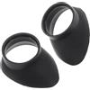 LOORGVEL 2 Pezzi Coperture Protettive in Gomma per Oculare di Binocolo e Telescopio, Costruzione Robusta per Uso Prolungato, per Birdwatching e Attività All'aperto