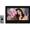 SPORTARC Cornice digitale IPS da 7 pollici, schermo LCD ad alta risoluzione ad angolo intero, cornice elettronica, supporto per video e immagini, funzione calendario (nero)