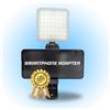 TronicXL Adattatore per treppiede per smartphone con lampada a LED per luce video, compatibile con Apple iPhone, Samsung, Xiaomi, telefono cellulare, smartphone, treppiedi per fotocamera, supporto