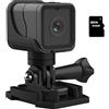 DIGNIFE Action Camera, CS03 Videocamera Full HD 1080P Videocamera sportiva impermeabile subacquea portatile Videocamera for registrazione video esterna con microfono incorporato(With 64GB TF Card)