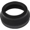 vhbw Paraluce compatibile con Leica Elmar-M 24mm f/3.8 ASPH 46 mm obiettivo, grandangolo nero opaco, gomma, rotondo, 6,7 cm