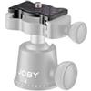 Joby JB01570-BWW Piastra Sgancio Rapido tipo Arca, Adatta a Testa a Sfera 3K PRO e GorillaPod 3K PRO Kit, Leggera e Compatta per Foto, Video, Vlog, per Canon, Nikon, Sony, Alluminio