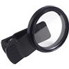 NovelGoal Professional 52 mm Phone Camera Clamp con obiettivo macro CPL Star Filtro ND variabile per tutti gli smartphone (con filtro Star 4X, foro quadrato)