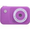 VELATEMOR Camera COMPACT, 1080p 3MP Digital Camera Digital Facial Riconoscimento per Regali di Compleanno (Viola)