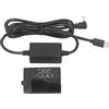 Akozon LP E10 Batteria Fittizia DR E10 Accoppiatore CC per Fotocamera 1100D 1200D 1300D 1500D T3 T5 T7