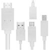 subtel Cavo MHL adattatore da micro USB a HDMI 5 pin + Adattatore da 11 pin per smartphone e tablet da per Huawei, per Sony, per Samsung, per ZTE con supporto MHL
