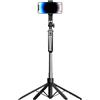 Generic Treppiede per telefono, treppiede per selfie a quattro gambe da 180 cm, supporto estensibile per fotocamera da viaggio con telecomando, accessori per creatori di contenuti per donne e uomini