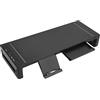 Pyhodi Supporto per Monitor, Supporto per Monitor per Computer da 25 Kg con Espansione USB Supporto di Ricarica USB 3.0 per Ufficio
