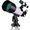 YangRy Refracting Telescope Monocular Telescope Astronomical Telescope Portable Travel Telescope Tripod HD Space Telescope Phone Clip YangRy