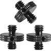 LUORNG - Vite filettata per treppiede, 3 pezzi, da 1/4-20 maschio a 1/4-20 maschio, adattatore filettato per treppiede, supporto per microfono, supporto per luce DSLR Camera Mount a spalla per