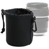 CELLONIC Custodia per obiettivo fotografico 8cm x 8cm (S) | 1x, Neopren, nero, 8cm per Canon RF 50mm F1.8 STM per Nikon AF-S DX NIKKOR 18-55mm f/3.5-5.6G VR II, 35mm f/1.8G
