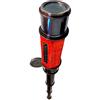 RK NAUTICAL INSTRUMENT Telescopio in stile vintage con impugnatura in pelle rossa, vetro telescopico estensibile, finitura bronzo anticato