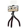 MOJOGEAR Treppiede flessibile con gambe in gommapiuma — Adatto per smartphone/Fotocamera compatta/Action cam — Con supporto per treppiede per smartphone fino a 9,5 cm di larghezza
