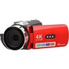Tbest Videocamera 4K Videocamera 64mp WiFi Vlog Camera con schermo rotante da 3,0 pollici a 180 gradi