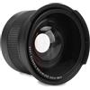 Vikye Obiettivo Fisheye Ultra Grandangolare 0,35x con Macro, Compatibile AF IR, Vetro Ottico Ad Alte Prestazioni per la Fotografia Diurna e Notturna (49 mm)