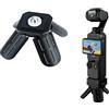 TEHAOUU Supporto compatto per treppiede e base di ricarica compatibile con DJI Osmo Pocket 3 - Supporto in lega di alluminio con gambe a distribuzione automatica e porta di tipo C per un uso desktop stabile