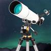 RENYUEH Telescopi per astronomia per adulti, obiettivo grande da 80 mm, telescopi per astronomia per adulti, telescopio con borsa per il trasporto e treppiede per bambini principianti (Vit D) (Vit C)