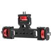 Qcbuegof Supporto regolabile triplo supporto in alluminio 1/4 pollici per Action Camera Phone LED Tripod Live Stream Selfie Stick Professionale Fotografia Equipaggiamento Stand Stand