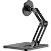 FEICHAO Supporto magnetico per tablet, adattatore di regolazione a tre nocche compatibile con iPhone 14/13 Magneti accessori per supporto (nero)