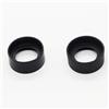 Generic Accessori per telescopio, binocolo monoculare, 2 pezzi, per microscopio stereo biologico, protezioni in gomma, cilindro pieghevole (per oculare da 34-37 mm)