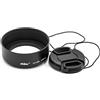 vhbw Paraluce compatibile con Olympus M.Zuiko Digital 17MM 1:1.8, 12MM 1:2.0, 25MM 1:1.8 obiettivo nero, metallo, rotondo, 6 cm