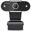 LEIYTFE Webcam Esterna USB Fotocamera Per Computer Con Messa A Fuoco Automatica Compatibile Con Microsoft Teams, Fotocamera Per Streaming Plug And Play, Per Laptop E Desktop(1080P,Without)