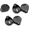QYAJS 5PCS BS-2-1 3V CR2032 CR2025 CR2016 porta batteria a bottone nero
