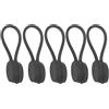 SHINROAD Fascette magnetiche riutilizzabili 5/10 pz avvolgicavo in silicone Twist Cord Organizer clip per cuffie Home Office Scuola titolari antipolvere nero