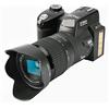 DIGNIFE Videocamera, Zoom ottico 24X Fotocamere digitali professionali for la fotografia Messa a fuoco automatica 33MP Foto 1080P Videocamera HD 3 Kit obiettivo(No SD Card,No Flashlight)