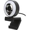 WOOXGEHM Web Camera, 1080P HD USB 2.0 Cambia Manualmente la Luce Webcam per PC, Messa a Fuoco Automatica, 360 ° Ruotabile, 30FPS Pro Streaming Web Camera per PC Laptop Desktop Videochiamate
