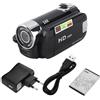 Hapivida Videocamera Digitale HD 16X con Rotazione 270°, Camcorder Full HD Sensore COMS Batteria Lunga Durata Supporto Schede 128G per Viaggi e Casa (Nera)