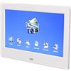BROLEO Cornice per foto elettronica, cornice digitale a doppia modalità 800 x 480 100 - 240 V bianco per ufficio (spina UE)