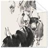 DIYthinker Donna Whiplish Cattles classica cinese ink-wash pittura occhiali panno di pulizia Gift Phone Screen Cleaner 5PCS