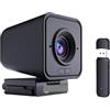 BJdfgE Webcam wireless 1080P for PC, con microfono, webcam da 2,4 GHz for videochiamate in streaming TikTok/YoTube