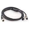 Eonvic Hirose - 12V che blocca 2.1mm DC a Hirose 4-Pin Y splitter cavo per Zaxcom qrx235