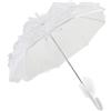 Agatige Ombrello parasole in pizzo, ombrellone per matrimonio fatto a mano, elegante decorativo, per matrimonio, fotografia, per feste, 23,6 x 22,2 pollici (Bianca)