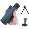 WESLNN 10-30X50 Potente Telescopio Monoculare Caccia Di Campeggio Esterna Cannocchiale Telescopio Monoculare Visione Notturna Binocolo(Green set)