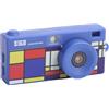 PUSOKEI Mini Fotocamera Digitale Portachiavi, Videocamera Piccola da 12 MP 2K con Video e Foto, Fotocamera HD retrò a Forma di Pollice con Flash Integrato, Grandangolo a 110°, Schermo da (BLUE)