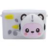 ASHATA Carta Fotocamera Digitale Carina per Bambini, Focus Automatico a Doppia Fotocamera HD 1080p Focus Automatico, Zoom Digitale 8x, Filtro Music Adesivo LED LED LED LED, per Ragazzi (WHITE)