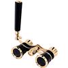Peukerty Nero 3X25 Opera Binocolo Rivestito Obiettivo Telescopico Opera Occhiali Coated Teatro Vetro Signora Vetro Delle Donne Ragazze Regali