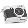 Asixxsix Mini Fotocamera del Portachiavi, Fotocamera Digitale retrò FHD 1080p con Schermo a Colori da 0,96 Pollici, Scheda da 64 GB, 4 Filtri, Luce LED, Porta di Tipo C (BLACK)