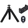 Generic Treppiede per cellulare, treppiede portatile a 360° per fotocamera | treppiede flessibile con telecomando e clip per tutti i telefoni, fotocamere e registrazione video