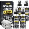 YesBes Spray per la pulizia dello schermo, Pulitore dello schermo TV, Pulitore dello schermo del computer, Bottiglia di pulizia dello schermo grande con panni per laptop, telefono, IPA